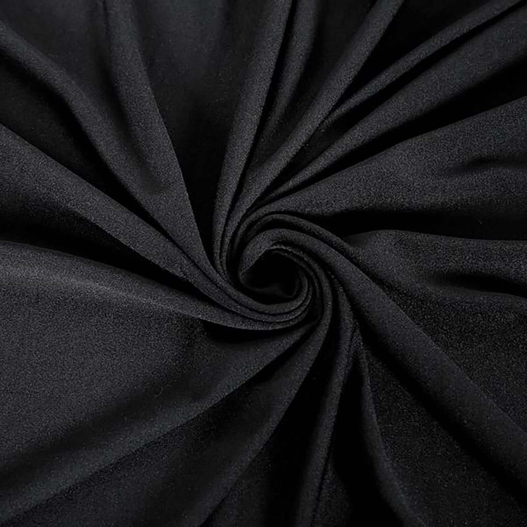 100% Cotton 60"x102" Rectangle Tablecloth Black Linen - Soft & Breathable Table Cover