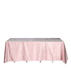 Premium Velvet 90"x132" Rectangle Tablecloth Blush - Reusable Soft & Seamless Table Cover
