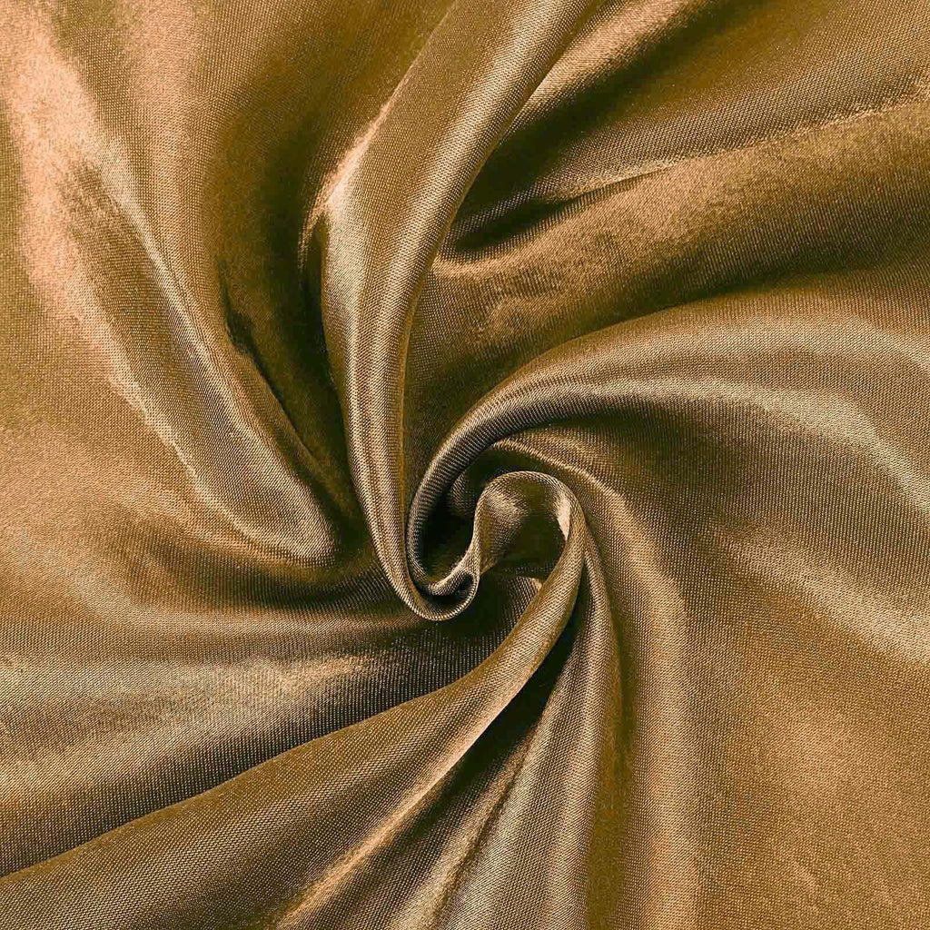 Satin 90" Round Tablecloth Gold - Smooth and Lustrous Table Cover