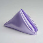 5 Pack Satin 20"x20" Napkins Lavender Lilac - Luxurious Shine & Smooth Dinner Napkins