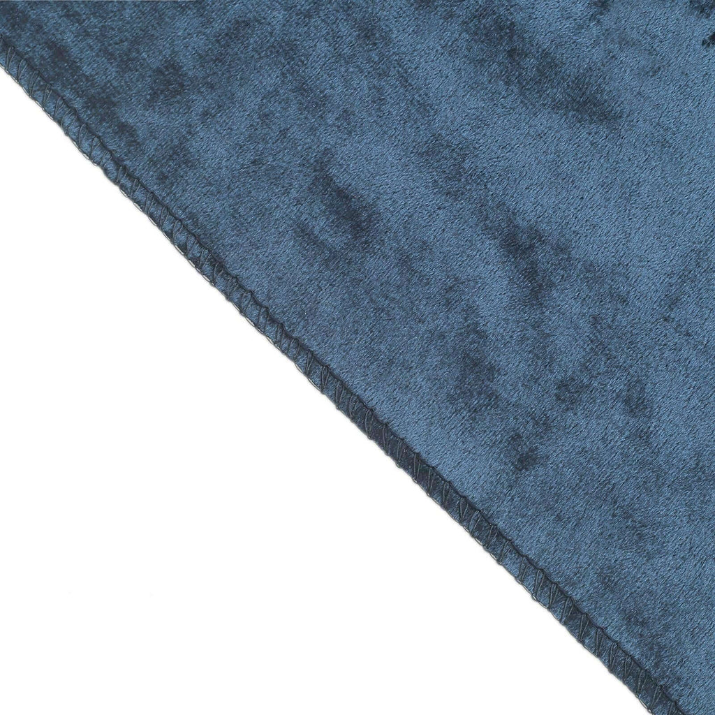 Premium Velvet 60"x102" Rectangle Tablecloth Navy Blue - Reusable & Soft Table Cover