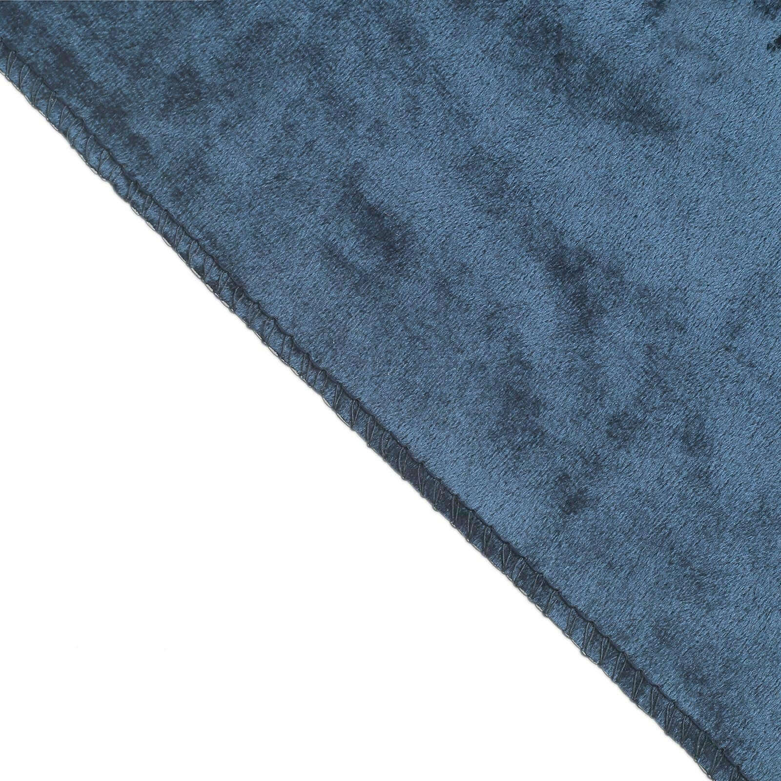 Premium Velvet 60"x102" Rectangle Tablecloth Navy Blue - Reusable & Soft Table Cover