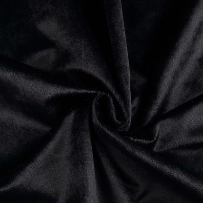 Premium Velvet 120" Round Tablecloth Black - Reusable Soft & Seamless Table Cover for Upscale Events