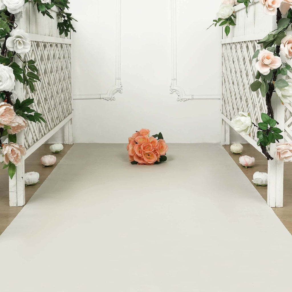 40"x100ft Ivory PVC Aisle Runner