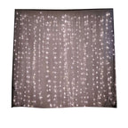 20ftx10ft White Sheer Organza w Warm LED Lights Decorative Curtain Panel
