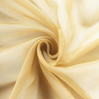 5 Pack Organza Chair Sashes Gold - Timeless Reusable Sheer Chair Bows for Chic Events 6"x108"