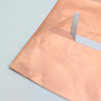 Rose Gold Heart Chain Foil Fringe Curtain Party Backdrop, Metallic Rose Gold Tinsel Streamer Party Decor - Door Window Foil Curtain - 3ftx6.5ft - Bell Racket Store