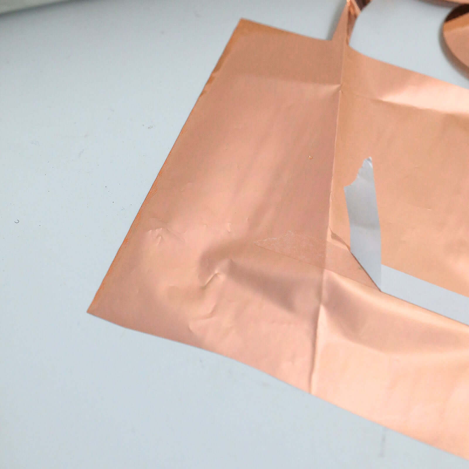 Rose Gold Round Chain Foil Fringe Curtain Party Backdrop, Metallic Rose Gold Tinsel Streamer Party Decor - Door Window Foil Curtain - 3ftx6.5ft - Bell Racket Store