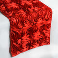 Rosette Satin 14"x108" Table Runner Red - Grandiose Design