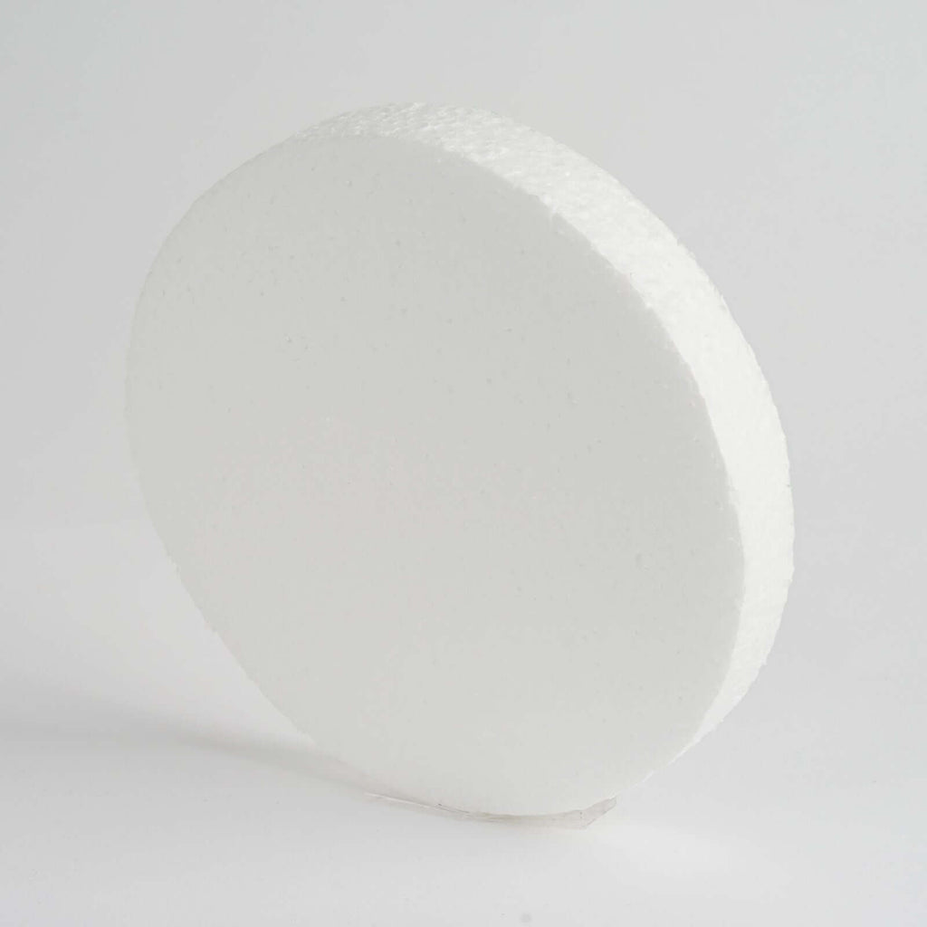 12 Pack 8" White StyroFoam Disc, DIY Polystyrene Foam Craft Supplies