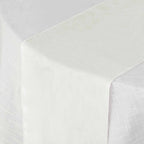 Polyester 12"x108" Table Runner Ivory - Durable & Wrinkle-Resistant Table Decor
