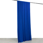 Royal Blue 4 - Way Stretch Spandex Event Curtain Drapes, Wrinkle Free Backdrop Event Panel with Rod Pockets - 5ftx10ft - Bell Racket Store
