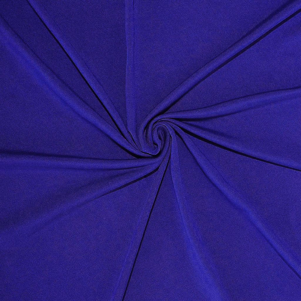 Royal Blue 4 - Way Stretch Spandex Event Curtain Drapes, Wrinkle Free Backdrop Event Panel with Rod Pockets - 5ftx10ft - Bell Racket Store