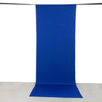 Royal Blue 4 - Way Stretch Spandex Event Curtain Drapes, Wrinkle Free Backdrop Event Panel with Rod Pockets - 5ftx14ft - Bell Racket Store