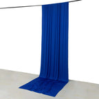 Royal Blue 4 - Way Stretch Spandex Event Curtain Drapes, Wrinkle Free Backdrop Event Panel with Rod Pockets - 5ftx14ft - Bell Racket Store