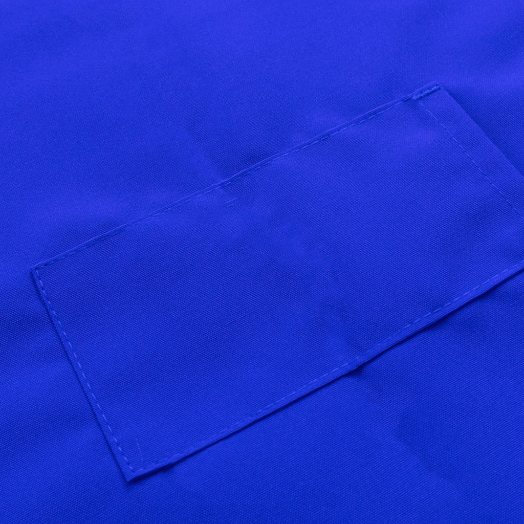 Royal Blue Premium Polyester Cooking Chef Apron with Adjustable Neck and Long Ties, Waterdrop Resistant 2 Pockets Unisex Kitchen Bib Apron - Bell Racket Store