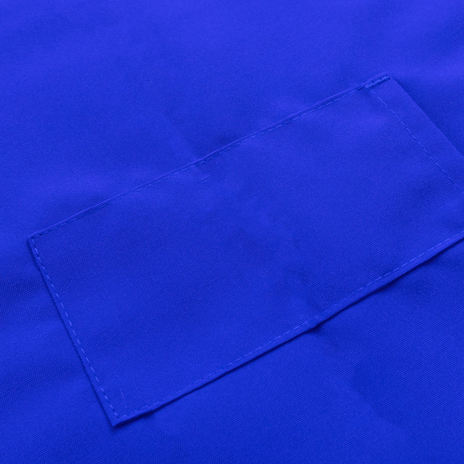 Royal Blue Premium Polyester Cooking Chef Apron with Adjustable Neck and Long Ties, Waterdrop Resistant 2 Pockets Unisex Kitchen Bib Apron - Bell Racket Store