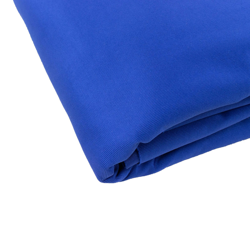 Royal Blue Scuba Polyester Fabric Roll, Wrinkle Free DIY Craft Fabric Bolt - 60"x10 Yards - Bell Racket Store