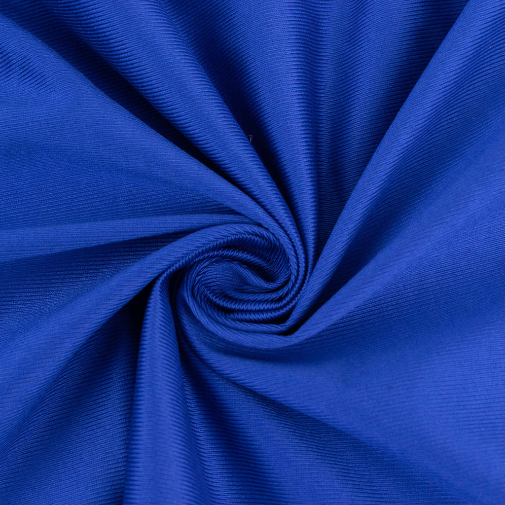Royal Blue Scuba Polyester Fabric Roll, Wrinkle Free DIY Craft Fabric Bolt - 60"x10 Yards - Bell Racket Store