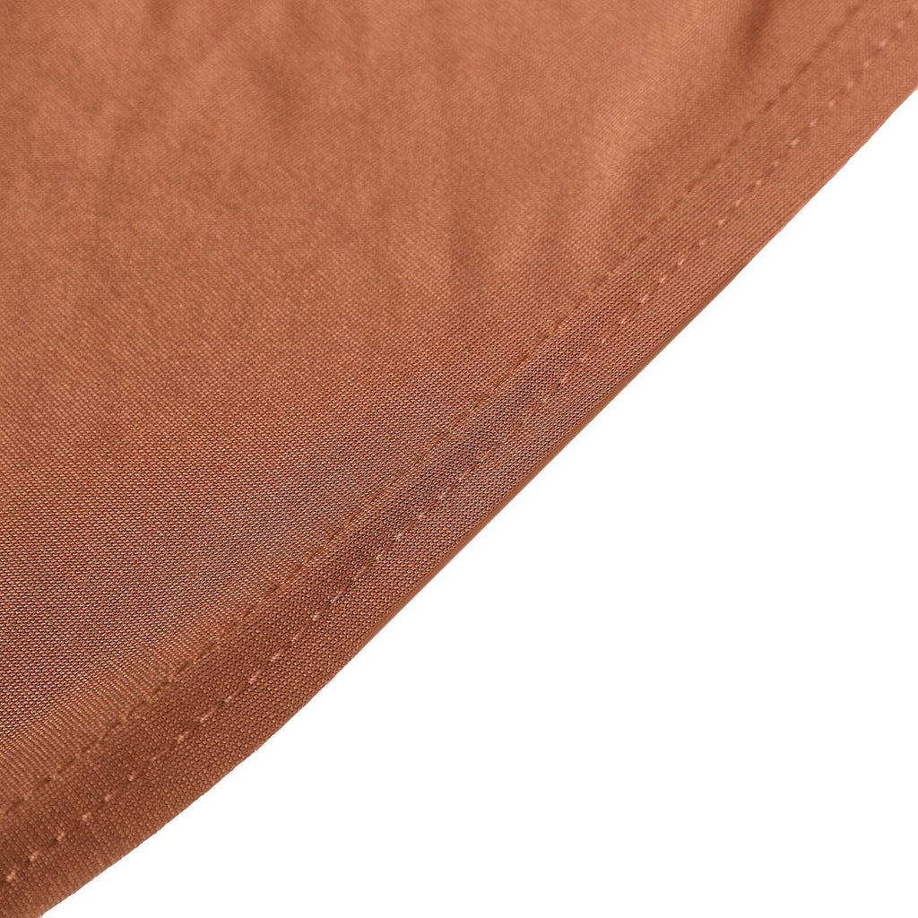 Spandex Chair Cover for Banquet Chairs Terracotta (Rust) - Stretch 160GSM Fabric with Slip-On Slipcover