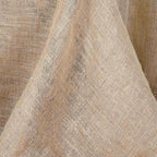 Burlap Jute 90"x132" Rectangle Tablecloth Natural - Rustic Boho Chic Seamless Table Linen