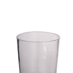 2-Pack Glass Bud Vases Cylinder Design Clear with Gold Accents - Stylish Flower Centerpieces for Events 12"