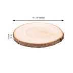 Rustic Poplar Wood Slices Round - Unique Decor for Tables & Events 15" Dia