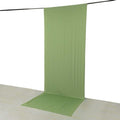 Sage Green 4 - Way Stretch Spandex Event Curtain Drapes, Wrinkle Free Backdrop Event Panel with Rod Pockets - 5ftx14ft - Bell Racket Store