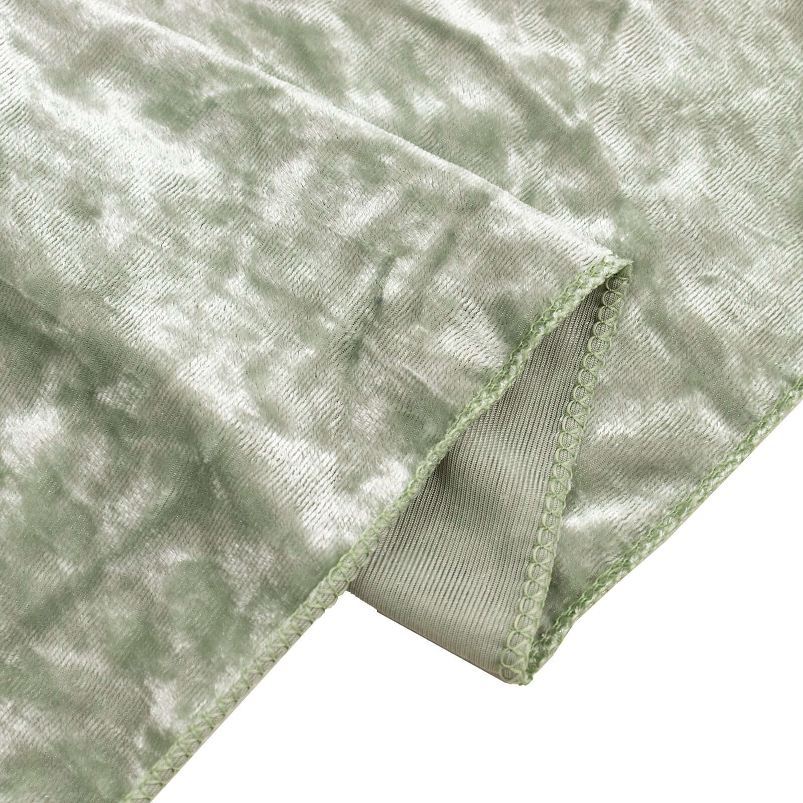 Sage Green Crushed Velvet Backdrop Curtain â€“ 5ft x 12ft Event Drape with Rod Pocket, Privacy Panel for Photo Booths & Events - Bell Racket Store