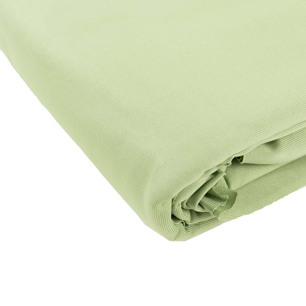 Sage Green Scuba Polyester Fabric Roll, Wrinkle Free DIY Craft Fabric Bolt - 60"x10 Yards - Bell Racket Store