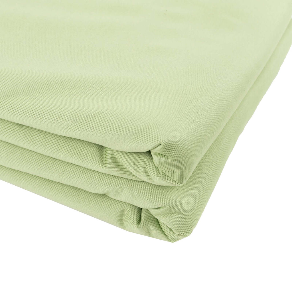 Sage Green Scuba Polyester Fabric Roll, Wrinkle Free DIY Craft Fabric Bolt - 60"x10 Yards - Bell Racket Store