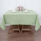 Polyester Square 70"x70" Tablecloth Sage Green - Wrinkle-Resistant & Durable Table Cover