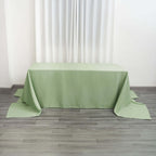 Polyester 90"x156" Rectangle Tablecloth Sage Green - Seamless Wrinkle-Resistant Table Cover