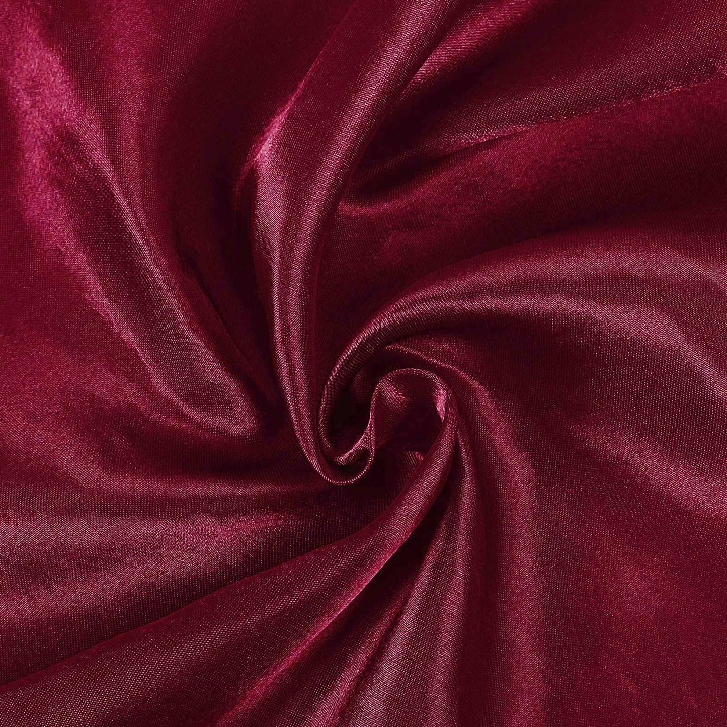 Satin 108" Round Tablecloth Burgundy - Smooth and Lustrous Table Cover - NestOCart