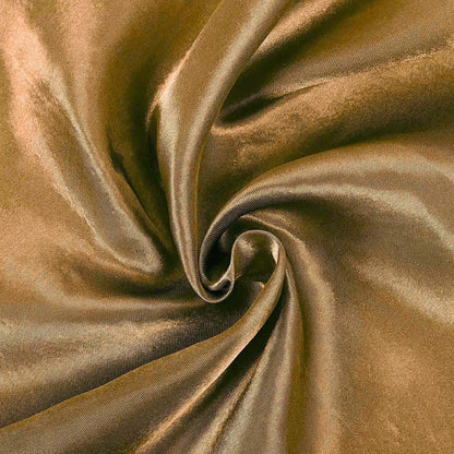 Satin 108" Round Tablecloth Gold - Smooth and Lustrous Table Cover for Weddings & Events - NestOCart