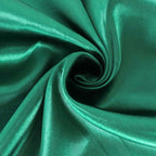 Satin 108" Round Tablecloth Hunter Emerald Green - Smooth and Lustrous Table Cover - Bell Racket Store