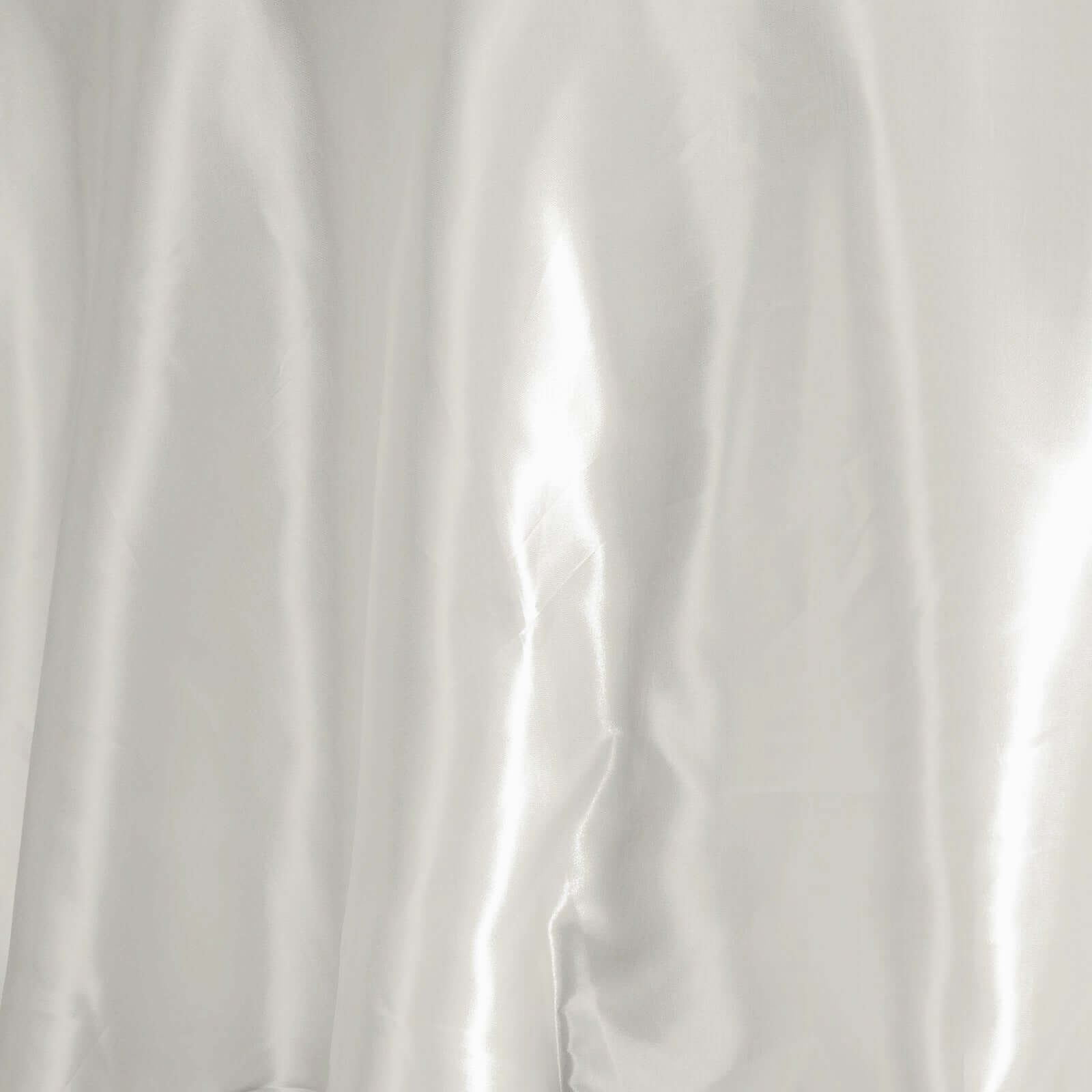 Satin 108" Round Tablecloth Ivory - Smooth and Lustrous Table Cover - NestOCart
