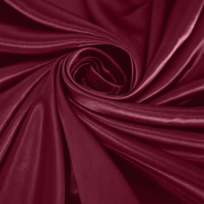 Satin 120" Round Tablecloth Burgundy - Stylish Seamless Table Cover - NestOCart