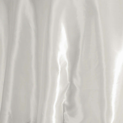 Satin 120" Round Tablecloth Ivory - Stylish Seamless Table Cover - NestOCart