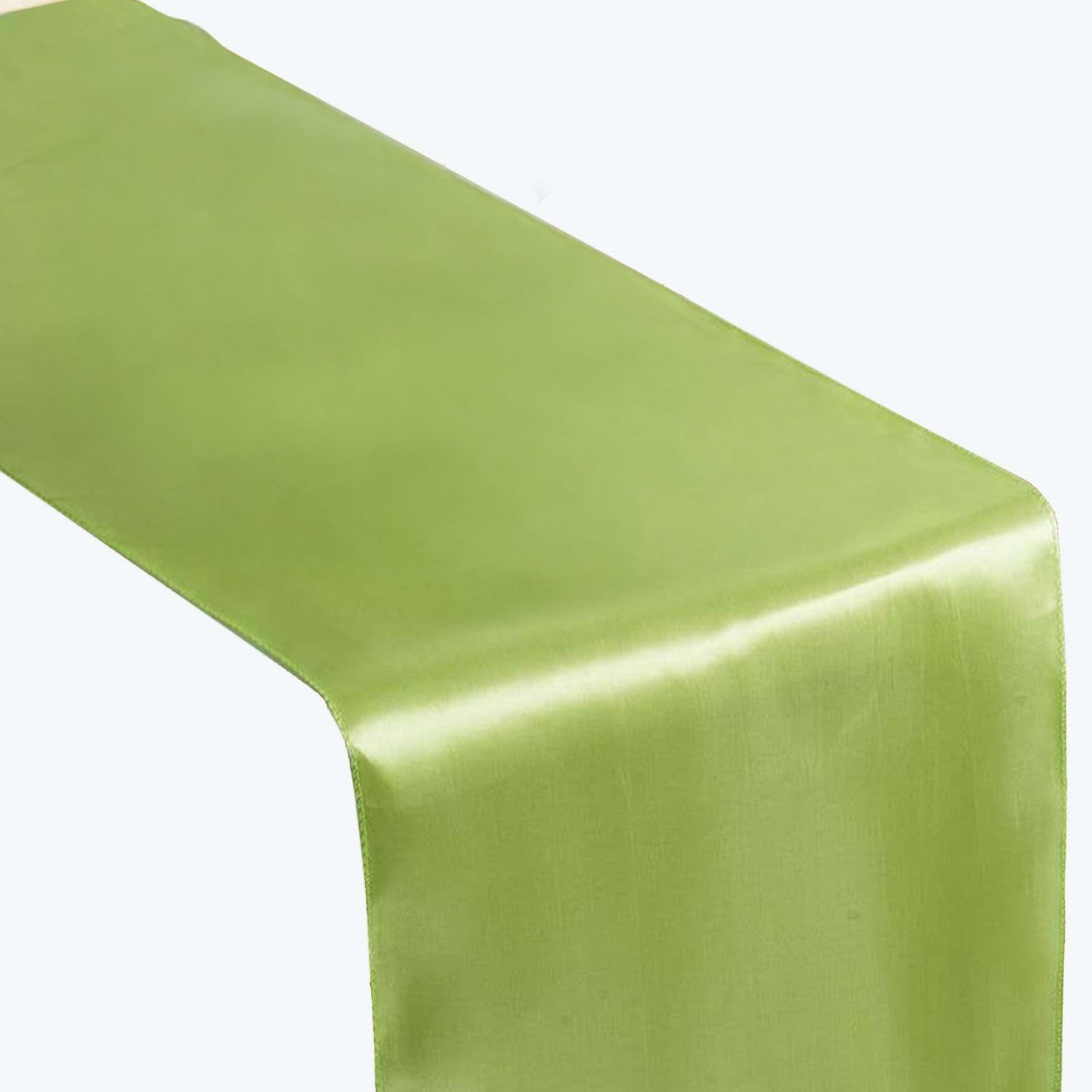 Satin 12"x108" Table Runner Apple Green - Stylish Table Linen - NestOCart
