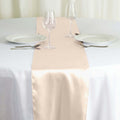 Satin 12"x108" Table Runner Beige - Stylish Table Linen