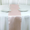 Satin 12"x108" Table Runner Blush - Stylish Table Linen