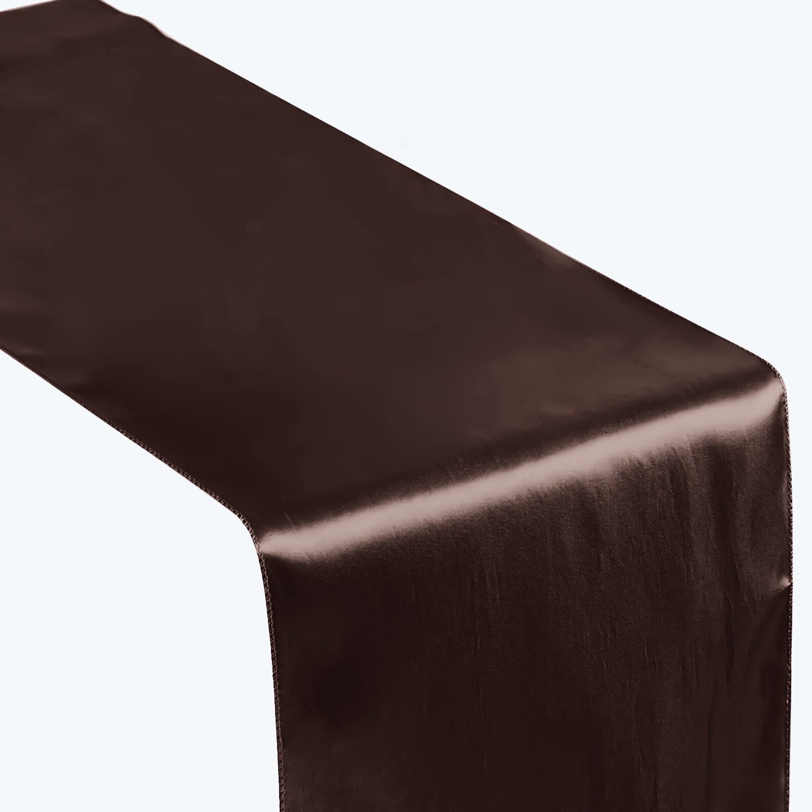 Satin 12"x108" Table Runner Chocolate - Stylish Table Linen - NestOCart