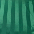Satin 12"x108" Table Runner Hunter Emerald Green - Stripe Table Decor - Bell Racket Store