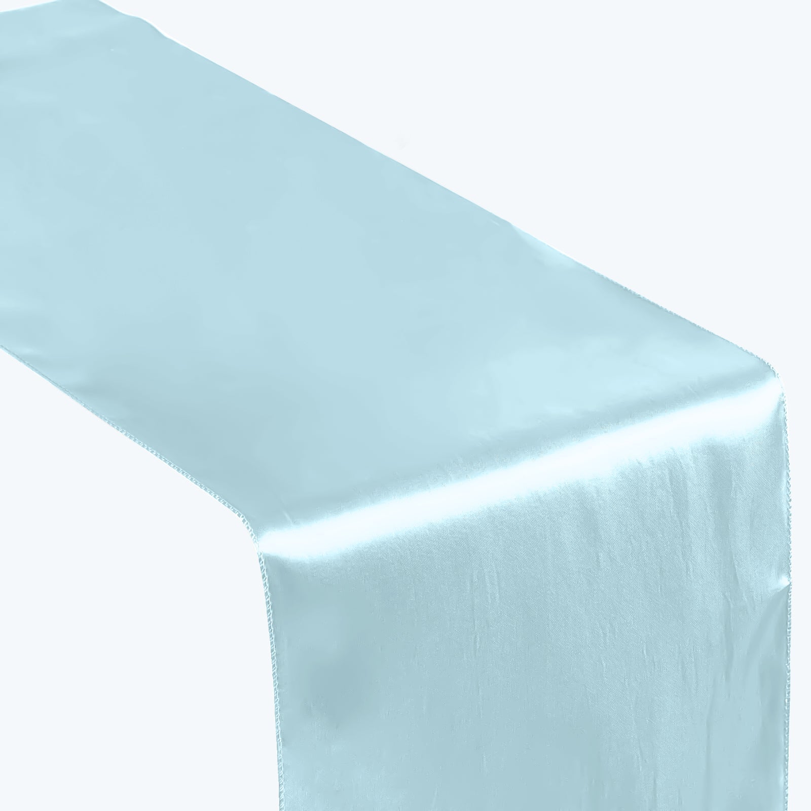 Satin 12"x108" Table Runner Light Blue - Stylish Table Linen - NestOCart