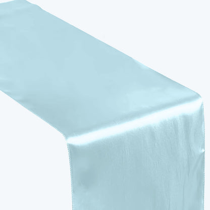 Satin 12"x108" Table Runner Light Blue - Stylish Table Linen - NestOCart