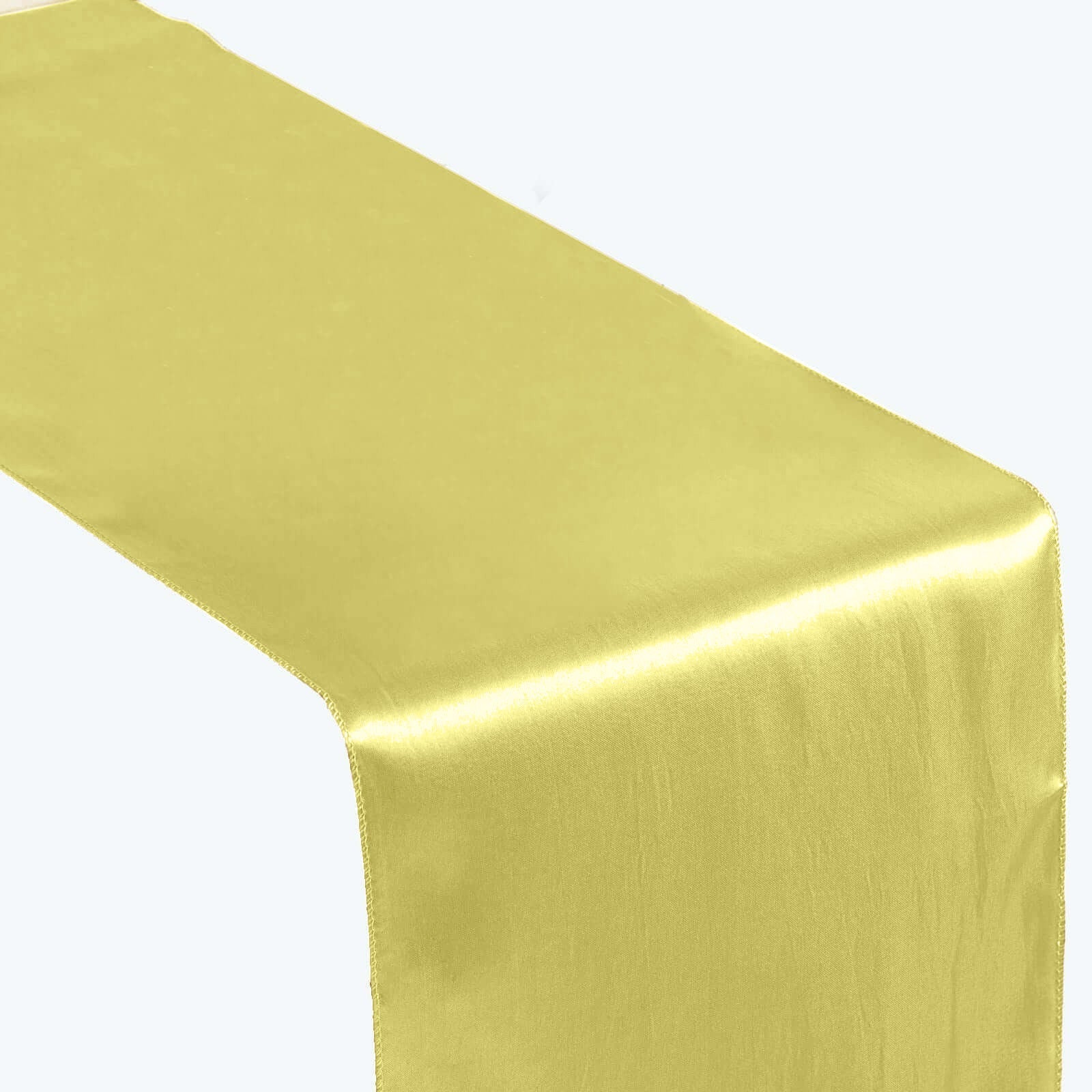 Satin 12"x108" Table Runner Yellow - Stylish Table Linen - NestOCart