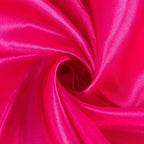 Satin 132" Round Tablecloth Fuchsia - Stylish Seamless Table Cover - Bell Racket Store