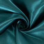 Satin 132" Round Tablecloth Peacock Teal - Stylish Seamless Table Cover - Bell Racket Store