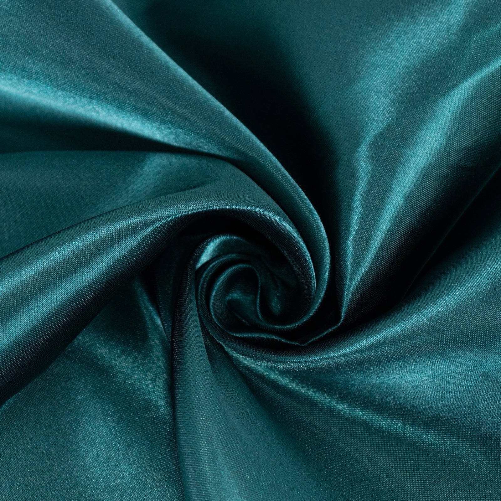 Satin 132" Round Tablecloth Peacock Teal - Stylish Seamless Table Cover - Bell Racket Store